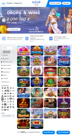 l'application et interface Avantgarde Casino