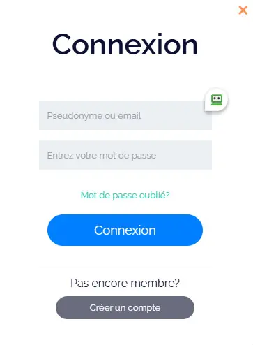 Connexion des membres du AVANTGARDE CASINO