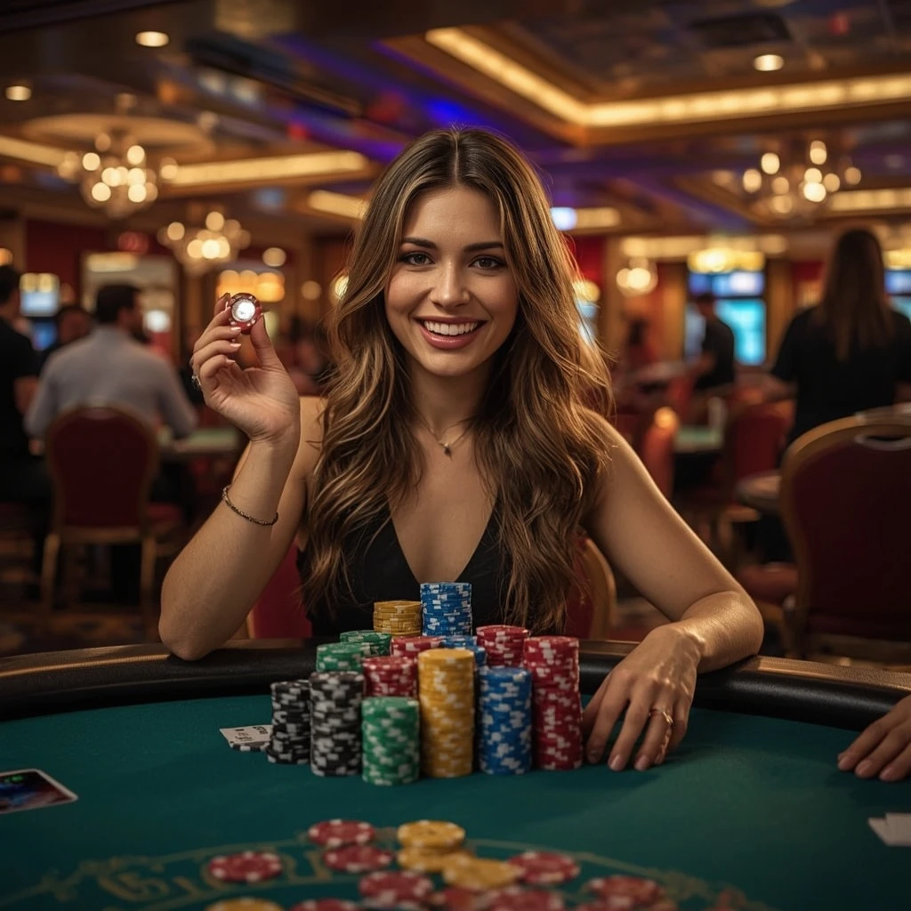 bonus dans les mains d'un homme au casino AVANTGARDE CASINO