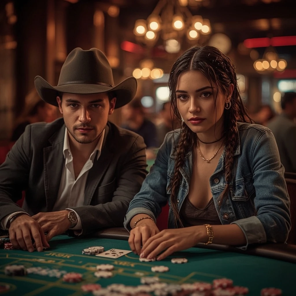 photo de deux joueurs de poker Avantgarde Casino